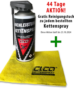 Aktion - Kettenspray plus Tuch